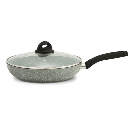 Stekpanna med keramisk beläggning Stonite 24 cm med avtagbart handtag + löstagbart lock