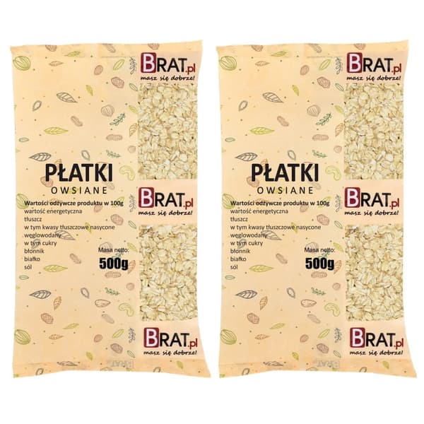 Kaurahiutaleet 1 kg (2 x 500 g)