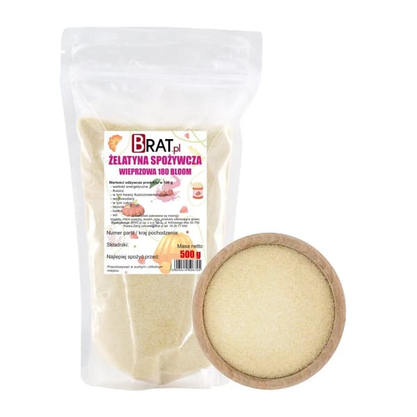Syötävä liivate-sianliha 180 Bloom 500g