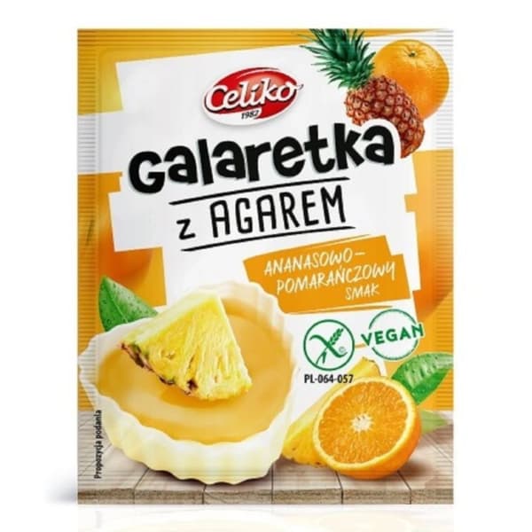 Agar-gelé ananas-appelsin glutenfri 45g