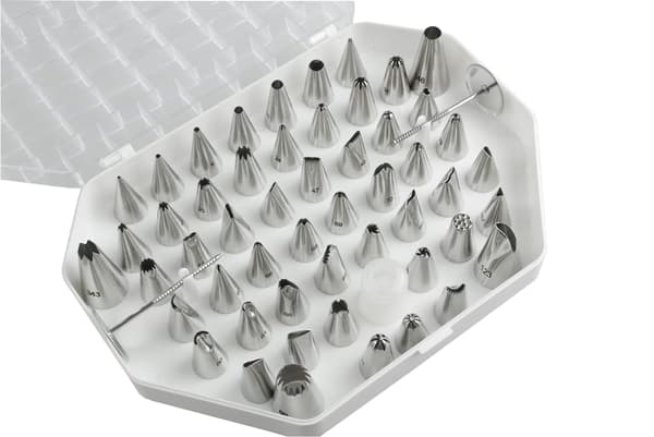 Professionellt set med konfektyrtips 55 st. + adapter + 2x spik