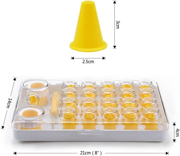 Set med konfektyrtips 21 st + 2 x adapter + borste