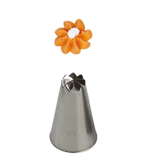 Stort bakmunstycke nr 108 DECORA Flower