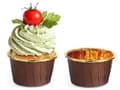 Miniatyrbild 1 av 2: Muffinsformar BRUN GULD 50x39 mm / 50 st