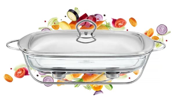 Ambition ugnssäker glasform med värmeelement 3,6 l