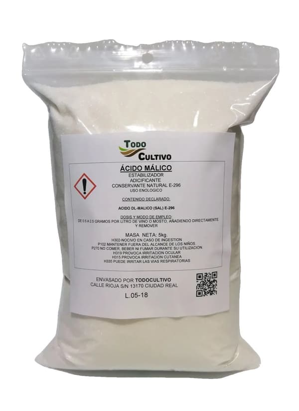 Malinsyre, Stabiliser, Konserveringsmiddel,5 kg.