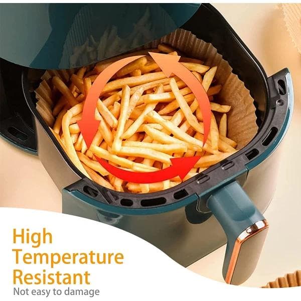 100 Pack 16cm Air Fryer Papir Engangspapir Pergamentforme