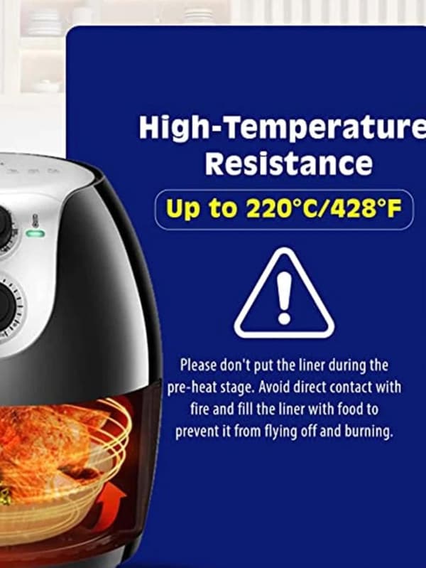 100 Pack 16cm Air Fryer Papir Engangspapir Pergamentforme