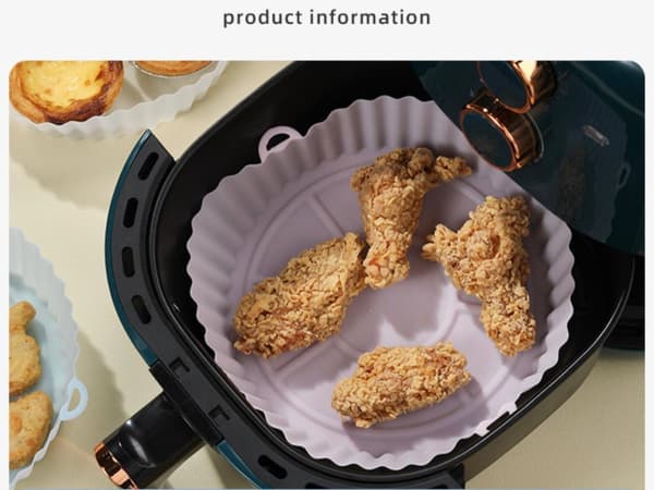Airfryer Silikonform Luftfritösmatta Silikoninlägg  18CM