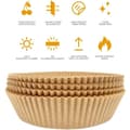 Miniatyrbild 3 av 8: 100 Pack 16cm Air Fryer Papper Engångspapper Pergament Formar