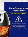 Miniatyrbild 8 av 8: 100 Pack 16cm Air Fryer Papper Engångspapper Pergament Formar