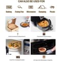 Miniatyrbild 2 av 8: 100 Pack 16cm Air Fryer Papper Engångspapper Pergament Formar