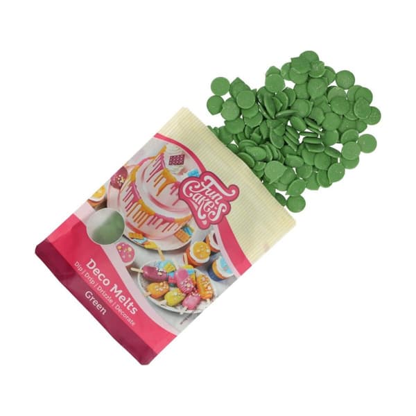 Deco Melts Chokladpastiller GRÖNA 250g Fun Cakes