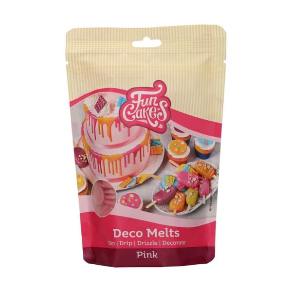 Deco Melts Chokladpastiller ROSA 250g Fun Cakes