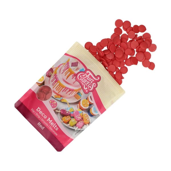 Deco Melts Chokladpastiller Röda 250g Fun Cakes