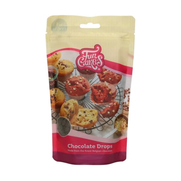 Chokoladebagedråber HVIDE 350g Sjove Kager