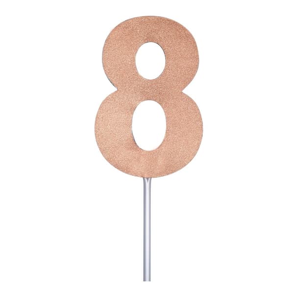 Bristol Novelty Diamond Number Cake Topper Rose Gold 7