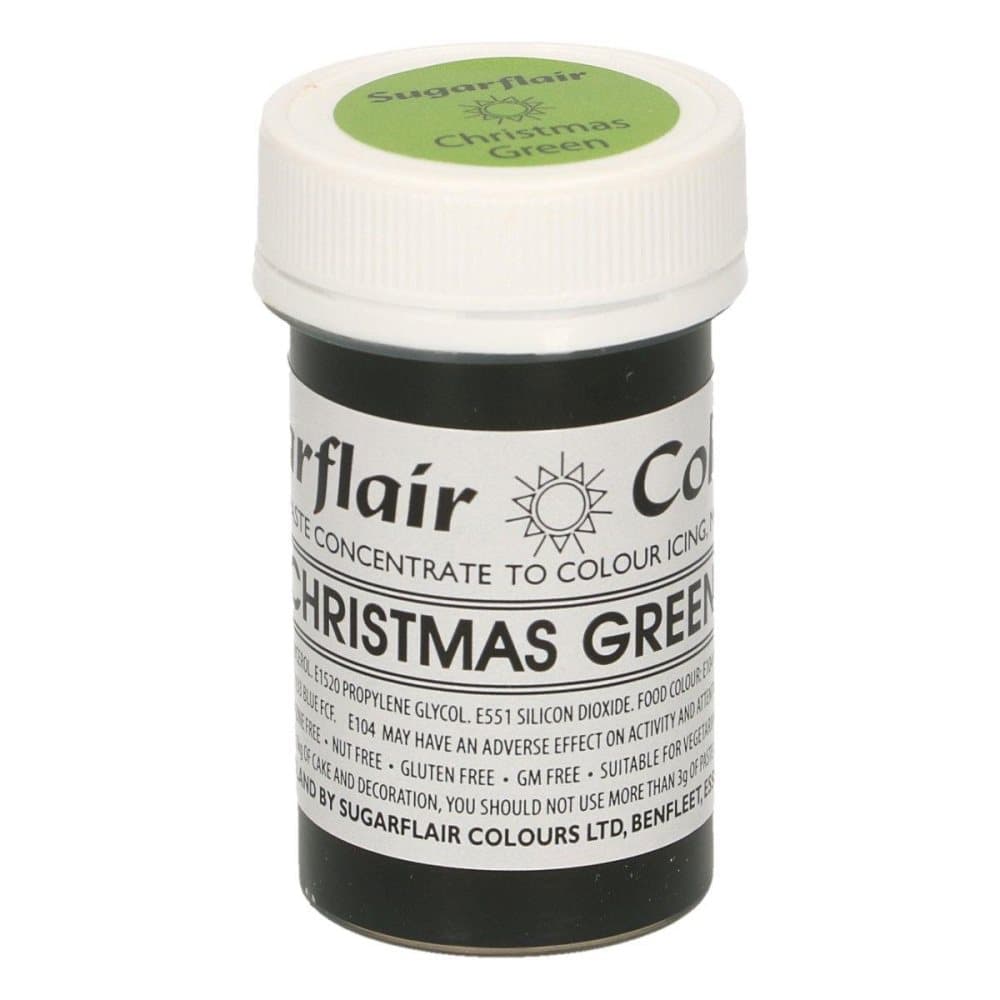 Sugarflair Pastafärg Mörkgrön CHRISTMAS GREEN 25g Paste Colour