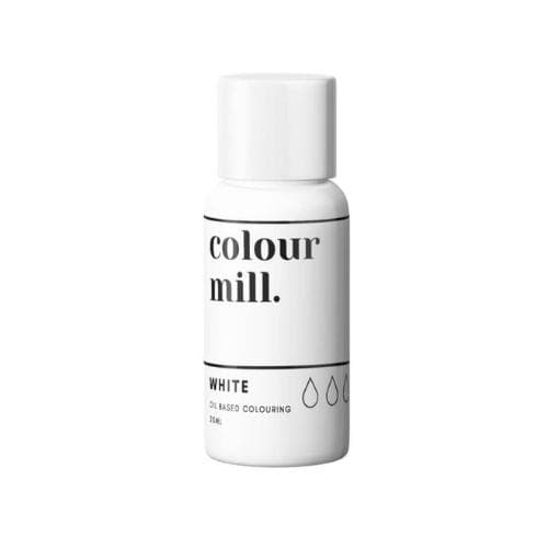 White Vit Chokladfärg Storpack Oljebaserad Ätbar Färg 100ml - Colour Mill