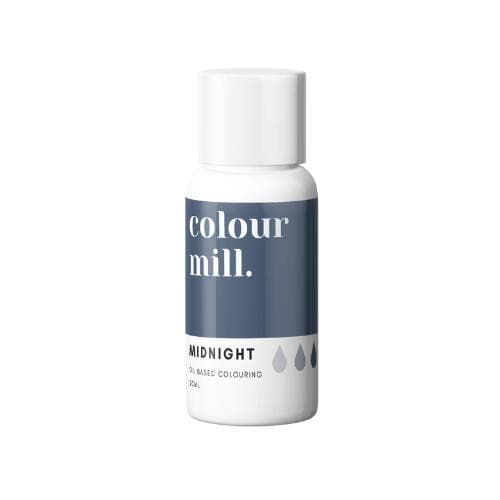 Midnight Grå Chokladfärg Oljebaserad Ätbar Färg 20ml - Colour Mill