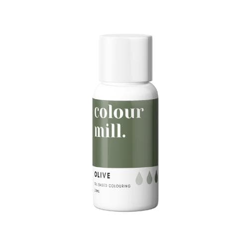 Olive Grön Chokladfärg Oljebaserad Ätbar Färg 20ml - Colour Mill