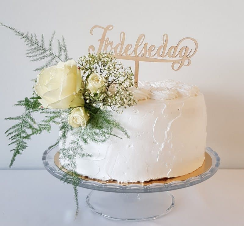 Tårtdekoration "Födelsedag"