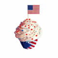 Pikkukuva 3 / 3: Amscan American Flag Party Picks (Pack of 120)
