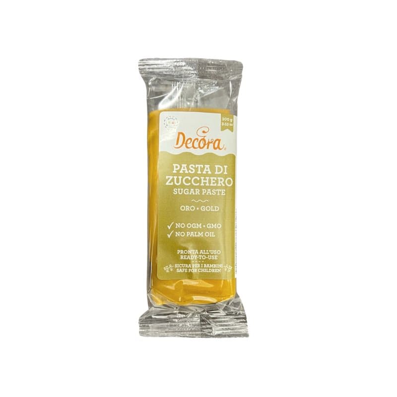 Sockerpasta Guld 100 g - Decora