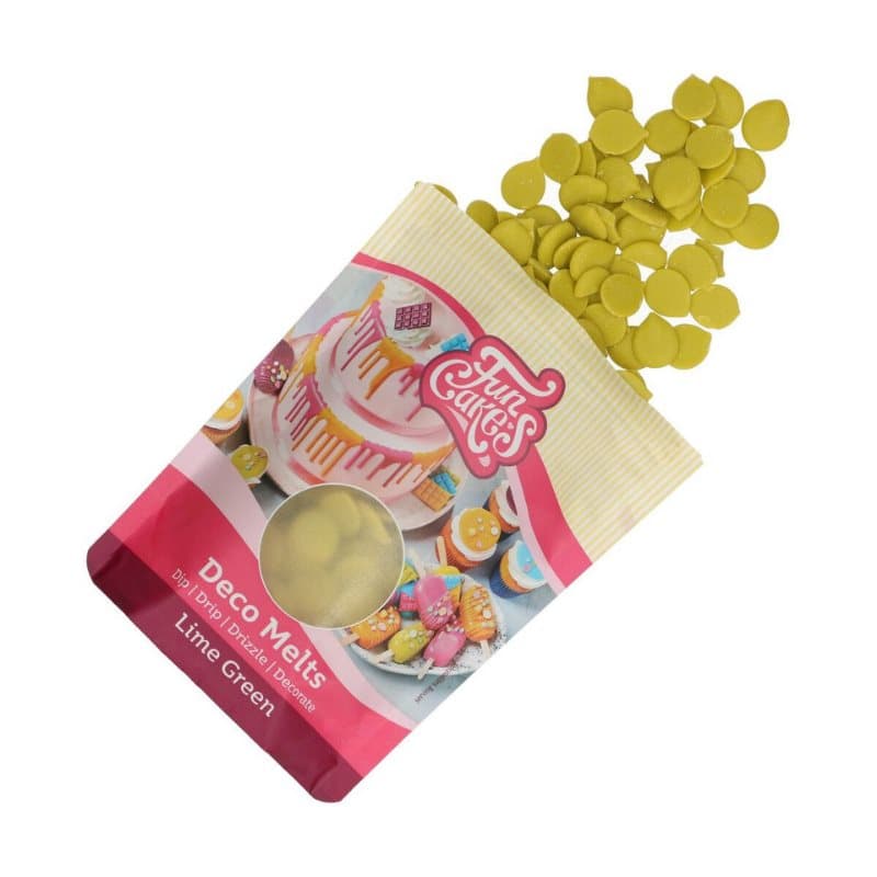 FunCakes Deco Melts Lime Green 250g