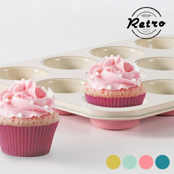 Retro cupcakeform Grön