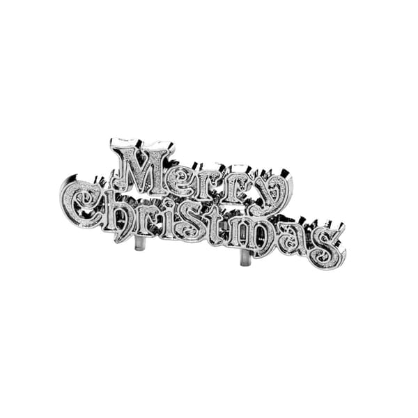 Creative Party Glittrig jultårtspinne (förpackning med 144 st) Silver One Size