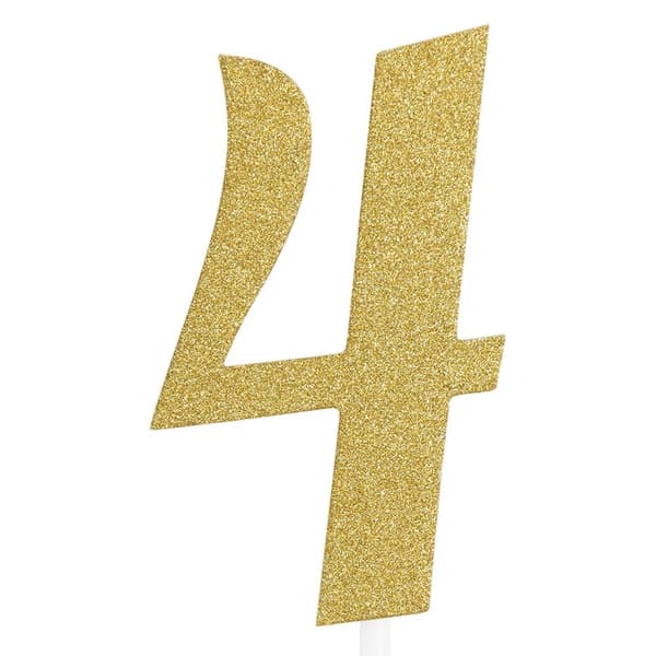 Creative Party Four Number Cake Topper