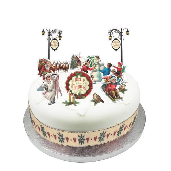 Anniversary House Set med viktorianska tårtspetsar White/Multicoloured One Size