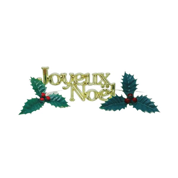 Anniversary House Joyeux Noel Topper för jultårta Gold/Green One Size