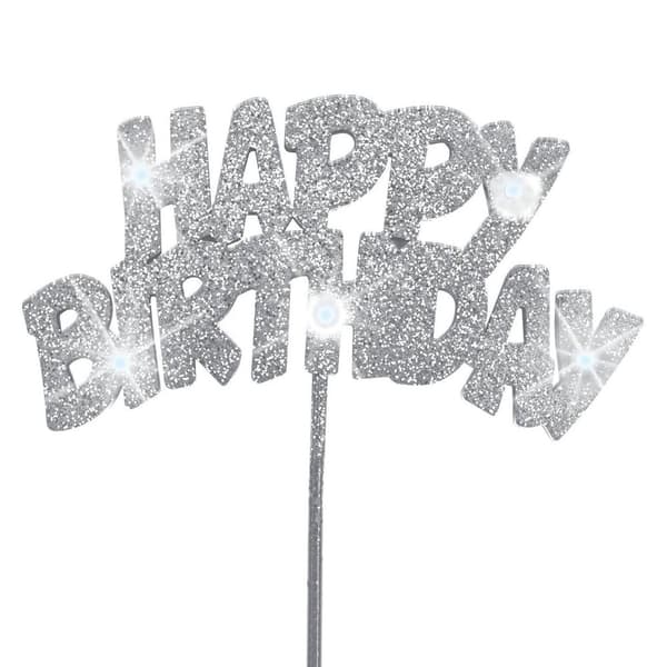 Unique Party Flashing Happy Birthday Cake Topper