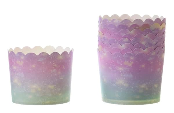Paperikupit Yksisarvinen pinkki 60xk55 mm/50 kpl