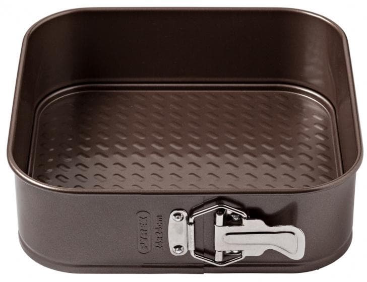 springform Asimetria 24 x 24 cm kolstål brun