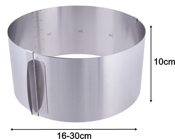 Kagekant 10 cm justerbar 16-30 kagering + 2X GRATIS KLIPS
