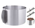 Miniatyrbillede 1 af 5: Kagekant 10 cm justerbar 16-30 kagering + 2X GRATIS KLIPS