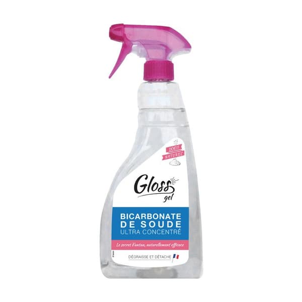 GLANS - Bakpulvergelé - Rengör, avfettar och fläckar - Ultrakoncentrerad - Naturlig formel - 750ml - Fransk tillverkning