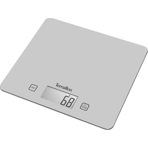 Elektronisk köksvåg - TERRAILLON - T1040 SILVER - Kapacitet 5Kg - Automatiskt stopp