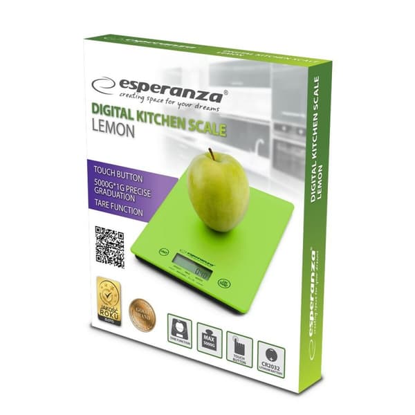 Köksvåg Esperanza EKS002G Grön 5 kg