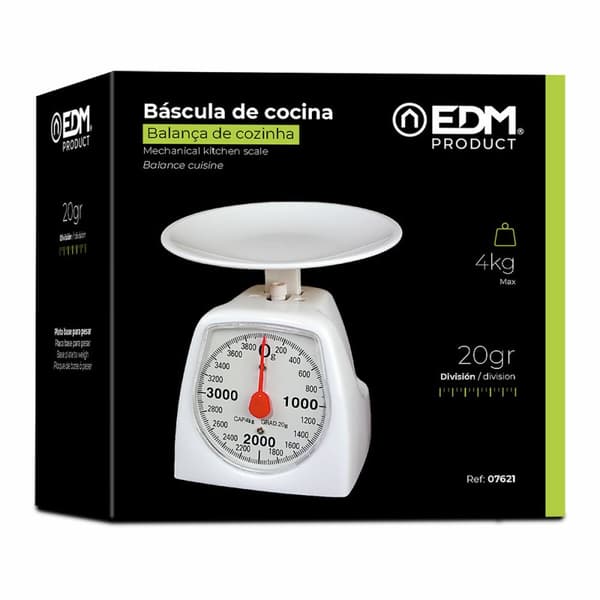 retro köksvågen EDM 07621 Vit 4 Kg