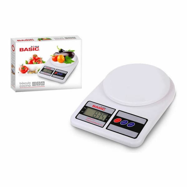 Köksvåg Basic Home Digital 7 kg Vit 23 x 16 x 3,6 cm (6 antal)