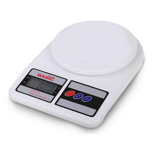 køkkenvægt Basic Home Digital 7 kg Hvid 23 x 16 x 3,6 cm (6 enheder)