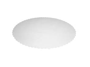 Fadpapir 36x55 cm Oval Præget Hvid,500 stk/pk