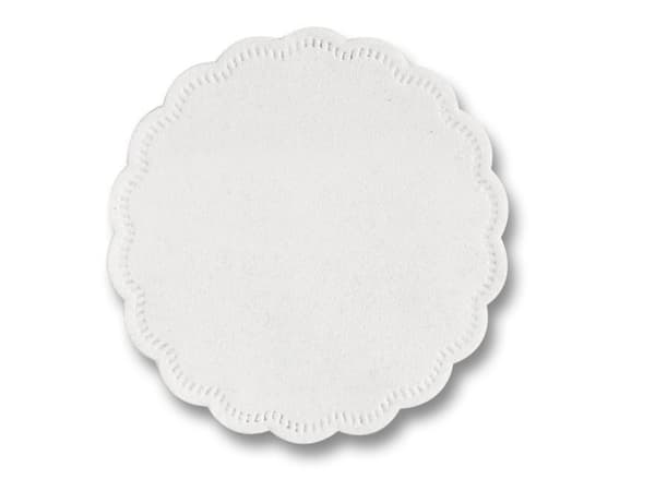 Kopunderlag hvid 9cm 8-lags rund 500stk/pak