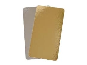 Kagepap 130x240 mm 800 gr Sølv/Guld,100 stk/krt