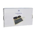 Pikkukuva 3 / 4: Alkuruokasetti DKD Home Decor Musta Luonnollinen Bambu Muovinen Kivitavara Taulu Cottage 33 x 19,7 x 3,5 cm (4 pcs)