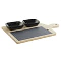 Pikkukuva 4 / 4: Alkuruokasetti DKD Home Decor Musta Luonnollinen Bambu Muovinen Kivitavara Taulu Cottage 33 x 19,7 x 3,5 cm (4 pcs)